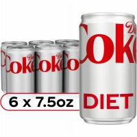 Diet Coke Zero Sugar Soda Mini Cans - 7.5 fl oz - 6 pk